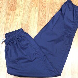 VTG 2001 NIKE WINDBREAKER PANTS NYLON PANTS NAVY & BLUE Sz LARGE, L